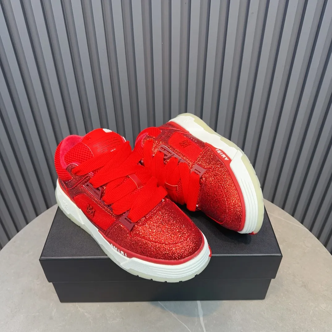 Men's shoes 💰660💰 AMIRI AMIRI trendy brand hot sale 🔥 Available all year round, couples 💑 Official website synchronization Imported fabrics 1⃣️ vs 1⃣️ replica, original factory special original sole, 35-45 (45. non-refundable)